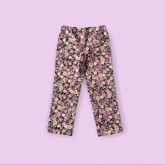 Muse Pants - Muse floral high waist pants